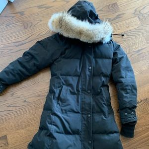 CANADA GOOSE SHELBURNE BLACK PARKA COAT XXS